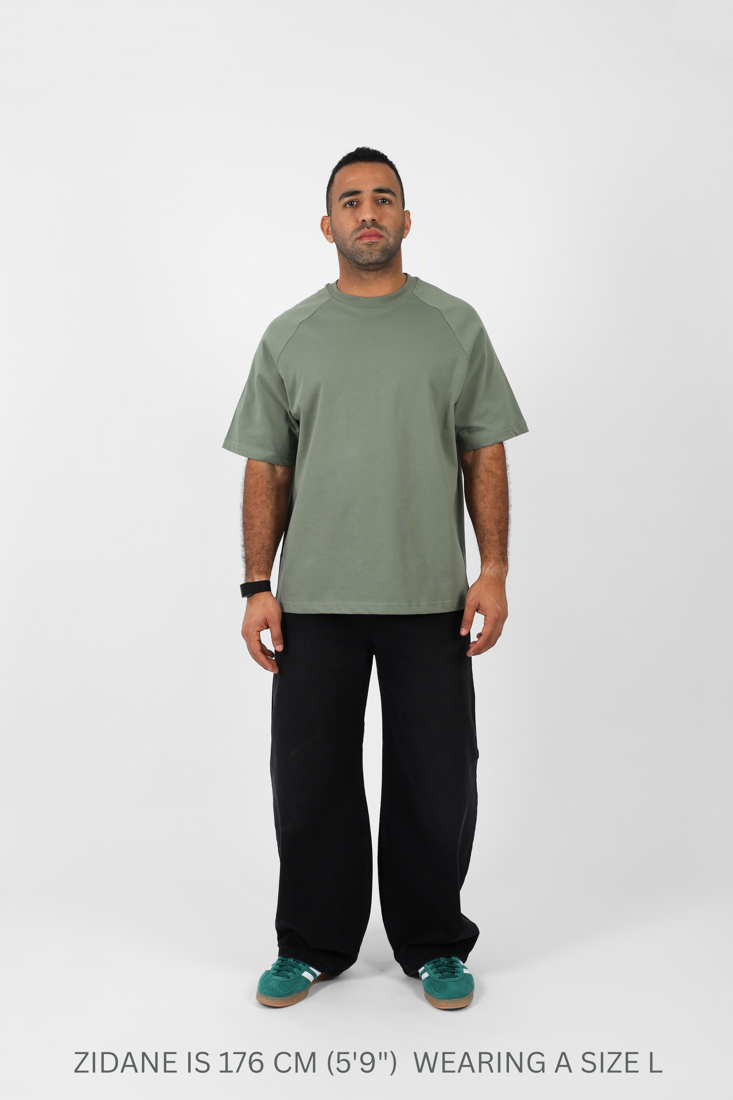 "OLIVE GREEN" - Raglan T-shirt