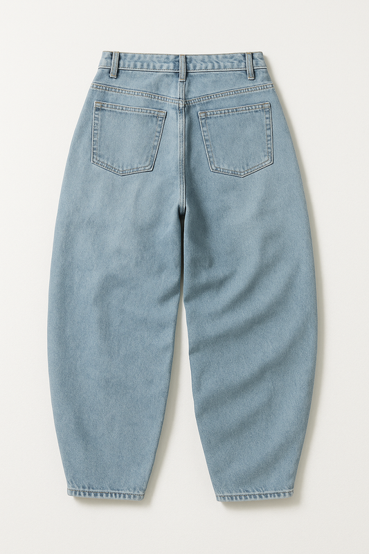 "SKY BLUE" - Balloon Fit Denim