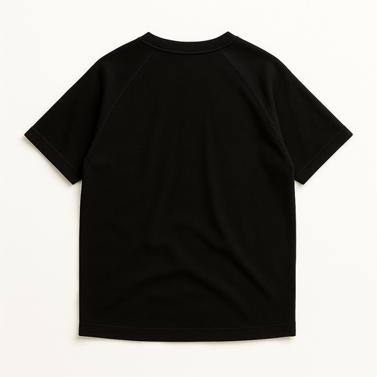 "JET BLACK" - Raglan T-shirt