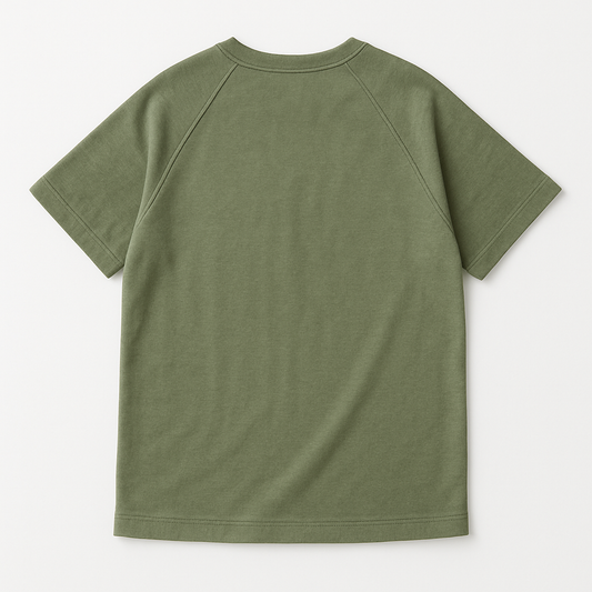 "OLIVE GREEN" - Raglan T-shirt