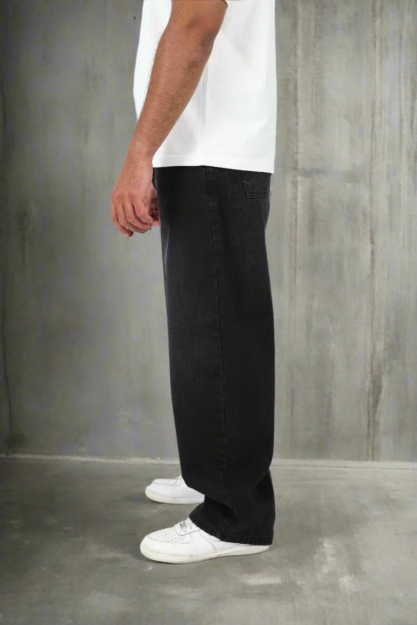 "ASH BLACK" - Balloon Fit Denim