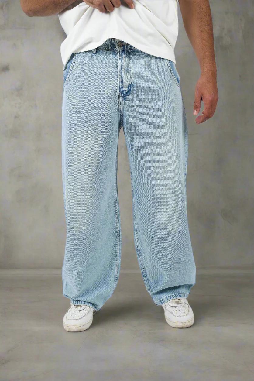 "SKY BLUE" - Balloon Fit Denim