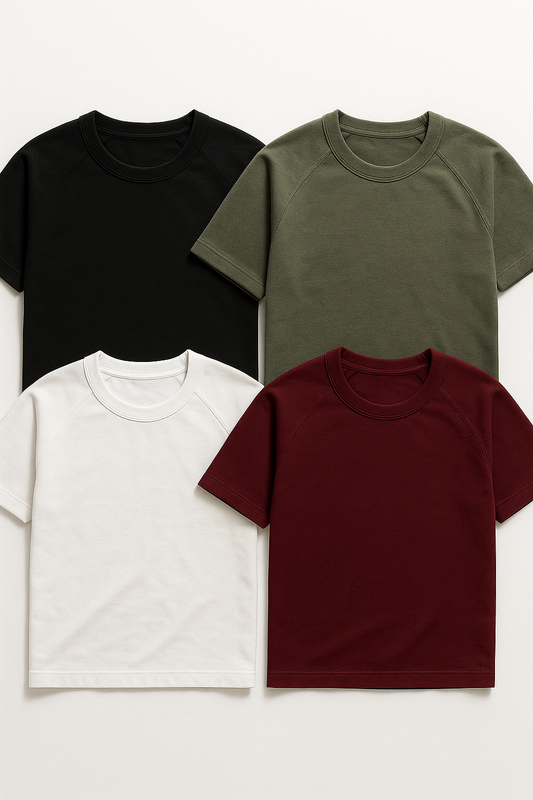 4-Pack Blank Raglan T-Shirts