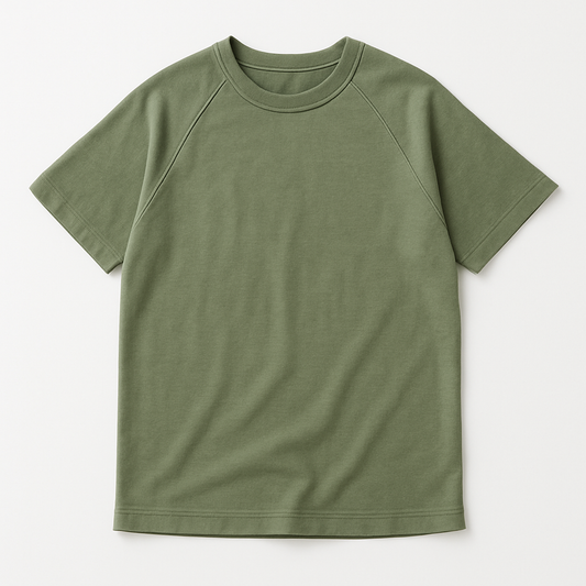 "OLIVE GREEN" - Raglan T-shirt